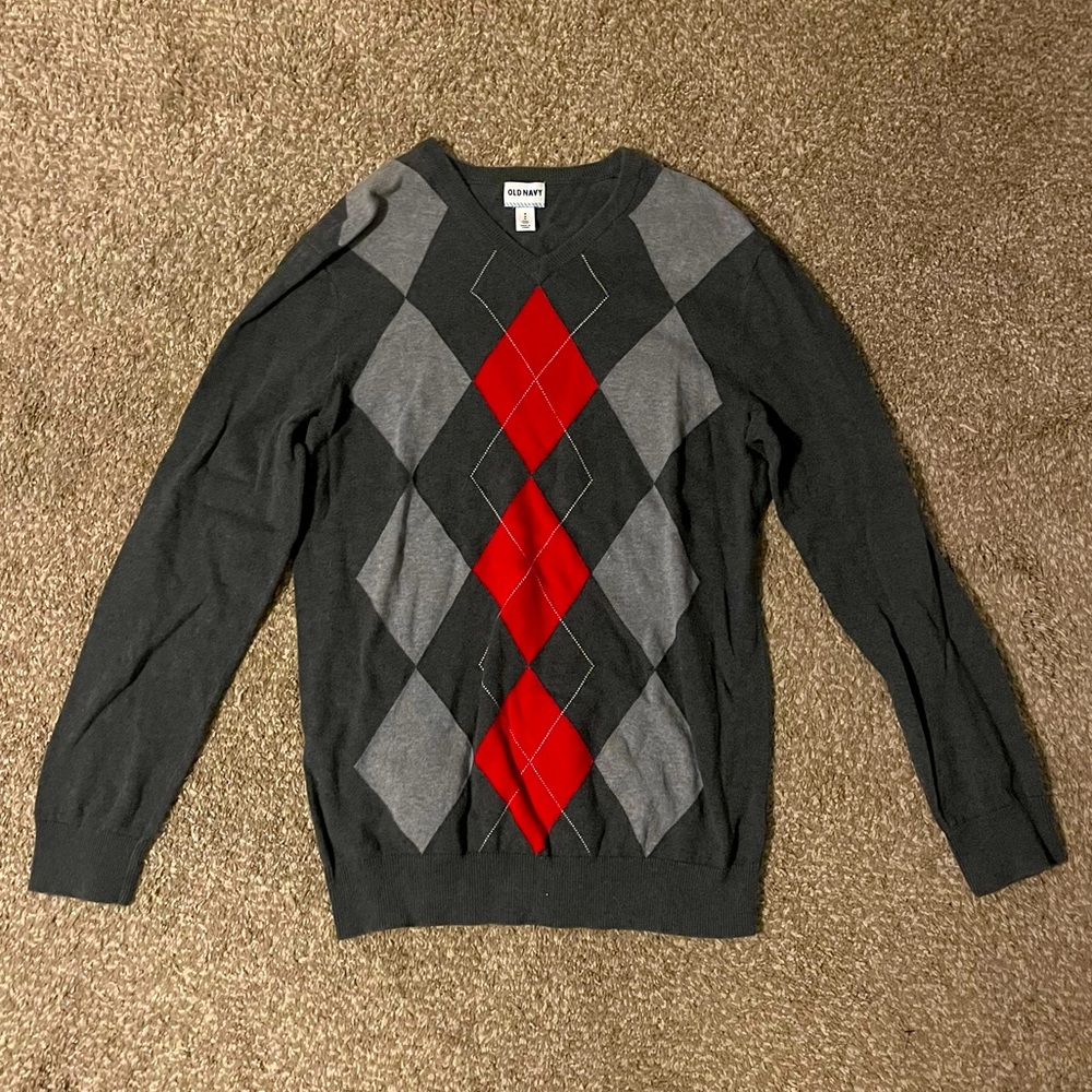 Old Navy Argyle Sweater